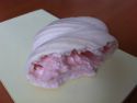 Meringue rose saveur fraise des bois